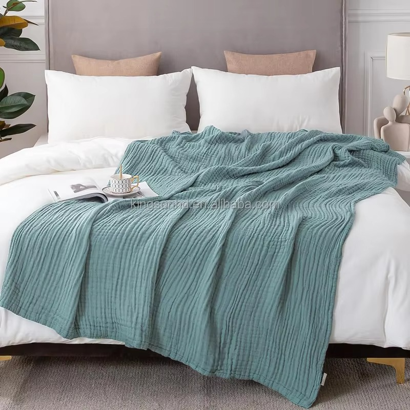 Organic Cotton Throw Blanket – Soft, Sustainable Comfort
